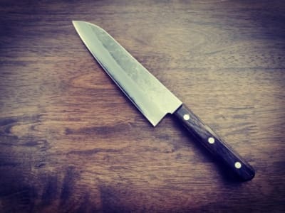 Santoku 180mm, Sakon Ginga, Hokiyama, kjøp japansk kokkekniv, kjøp japansk kjøkkenkniv, Hokiyama Sakon Ginga Santoku 180mm