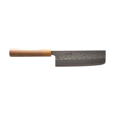 Tsunehisa Shiro#2 Tsutime Cherry White Circle - Nakiri 170mm, nakiri, tsunehisa